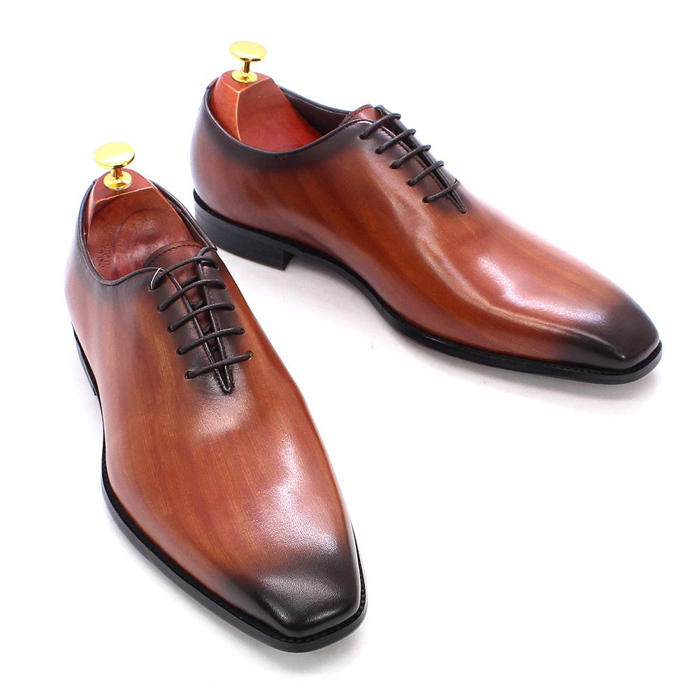 Men'S Luxury Formal Wear Brands - Męskie buty Oxford z prawdziwej skóry,