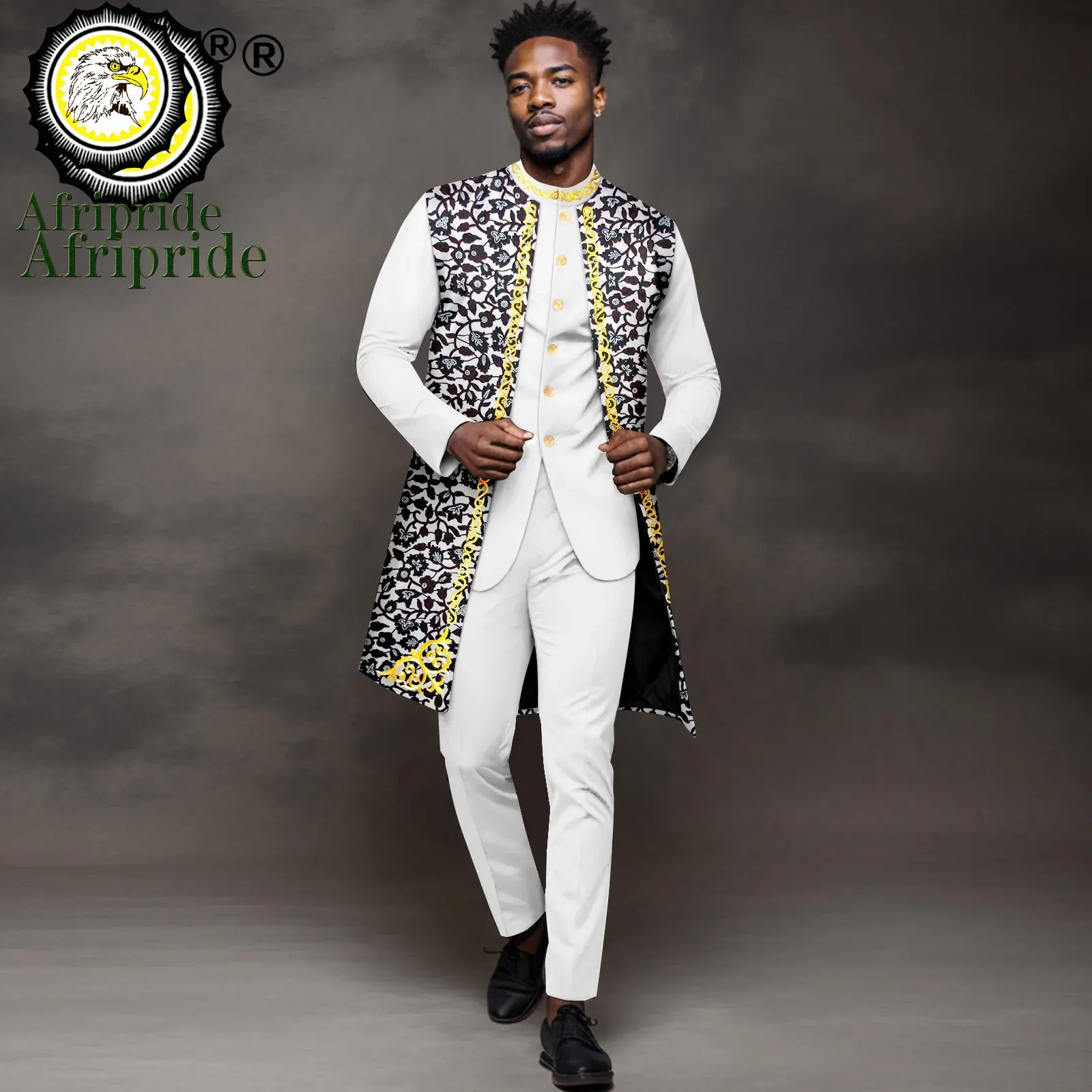 Men Formal Wear Pants - Odzież afrykańska dla mężczyzn Haftowana kurtka
