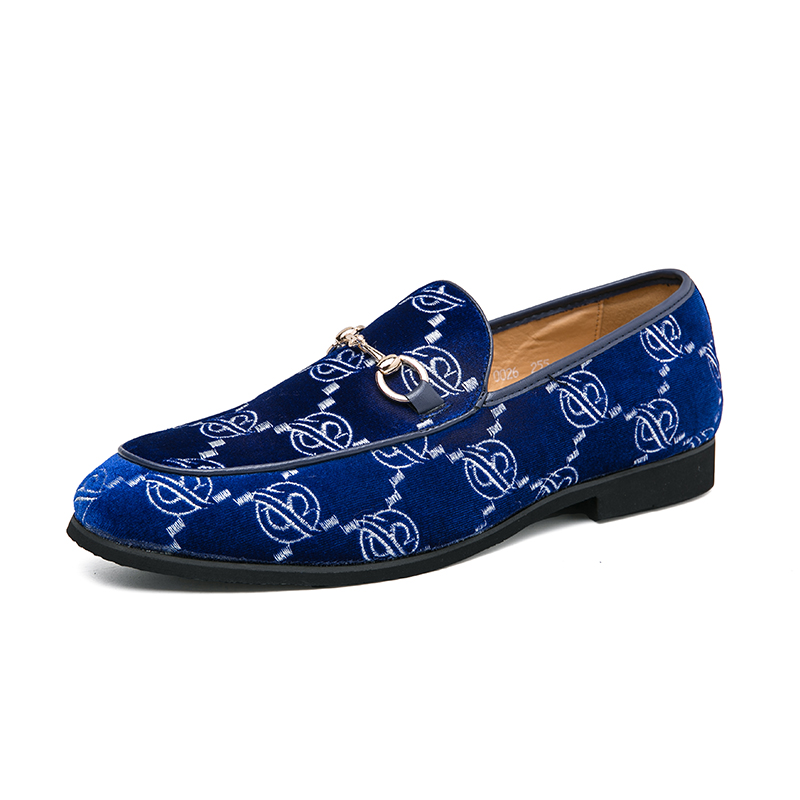 Men'S Luxury Formal Wear - Hot Blue Męskie Luksusowe Loafers Plus