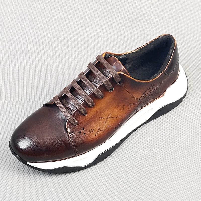 Men'S Luxury Formal Wear - Luksusowe, ręcznie robione, skórzane oksfordy męskie