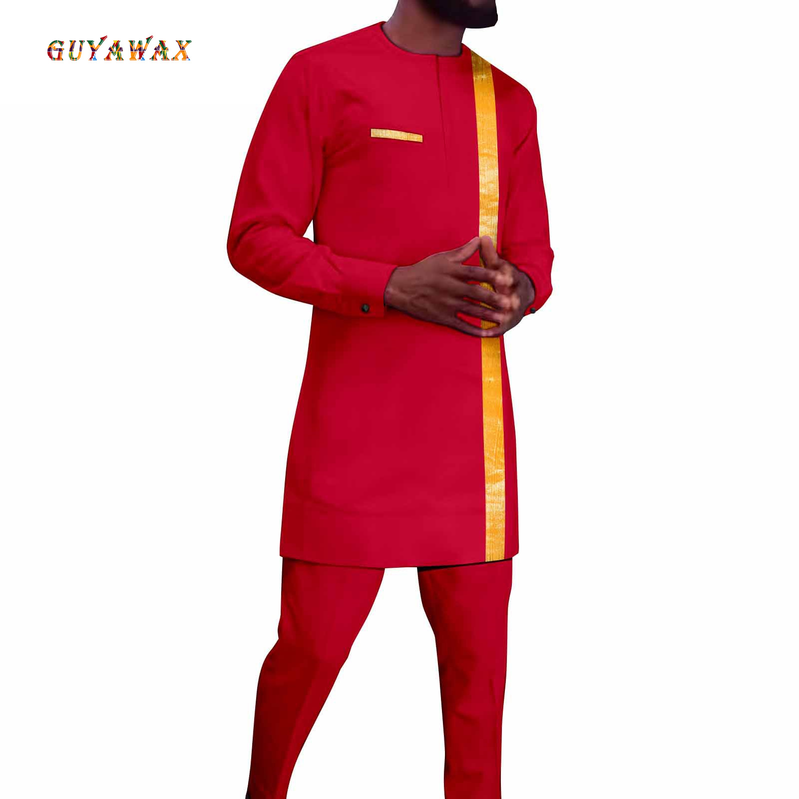Afrykańskie ubrania męskie, ha – Men Formal Party Wear Shirt recenzja i cena