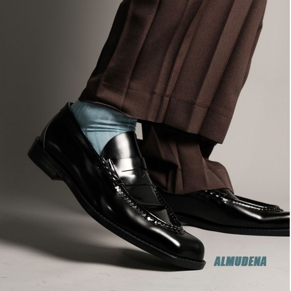 Modne męskie mokasyny z kwadra – Formal Men Daily Wear Shoes recenzja i cena