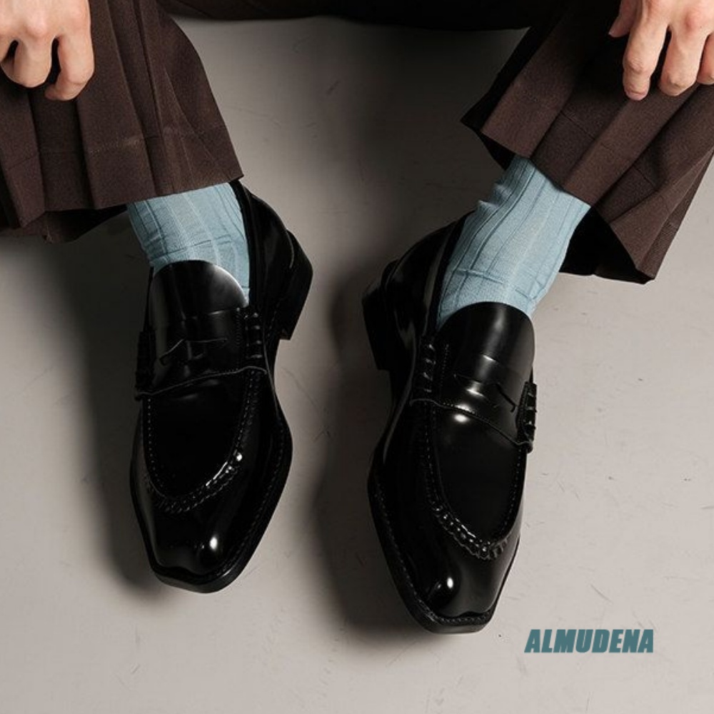 Modne męskie mokasyny z kwadra – Formal Men Daily Wear Shoes recenzja i cena