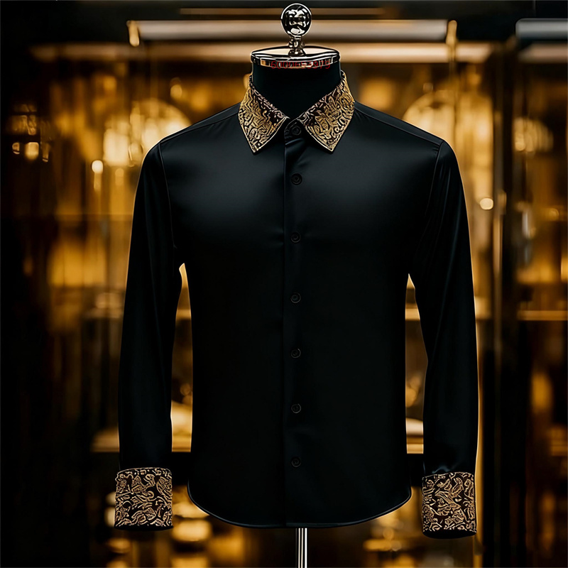 Męska koszula w etnicznym styl – Men Formal Party Wear Shirt recenzja i cena