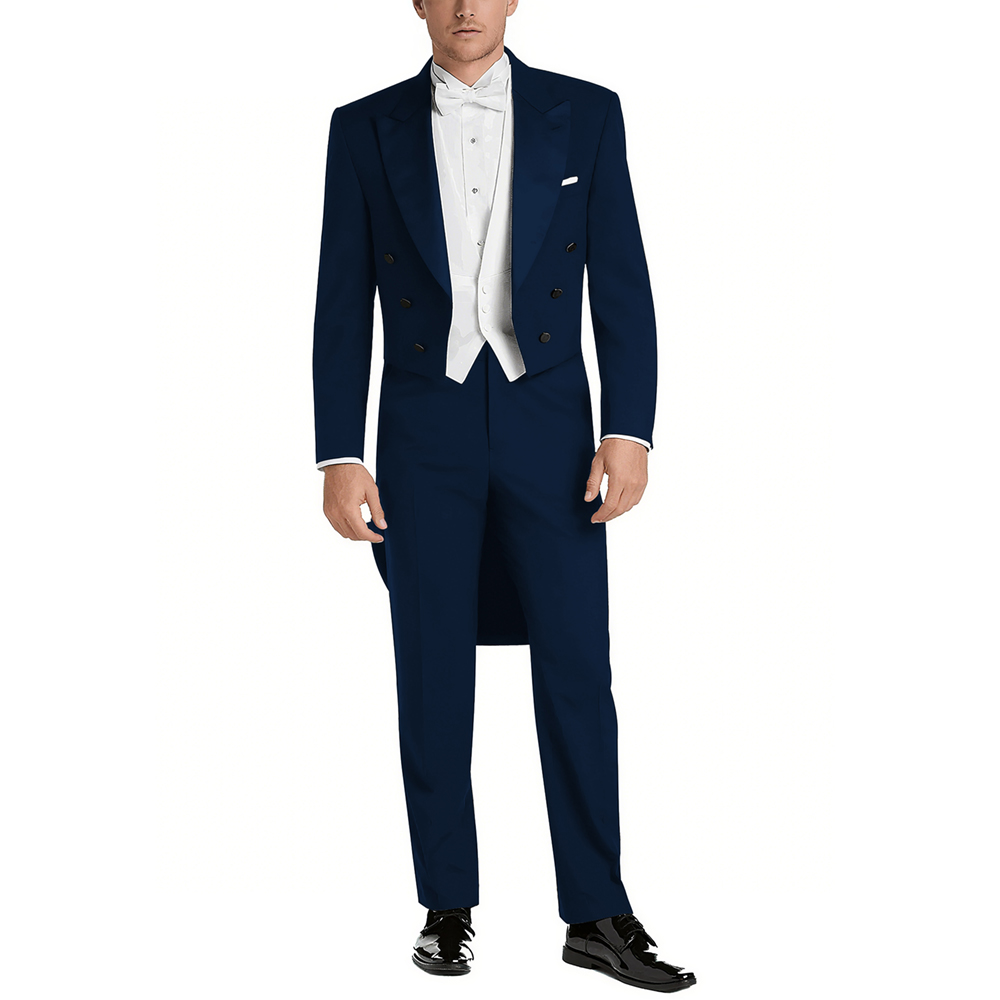 Męski garnitur satynowy z klap – Men Formal Wear Pants recenzja i cena