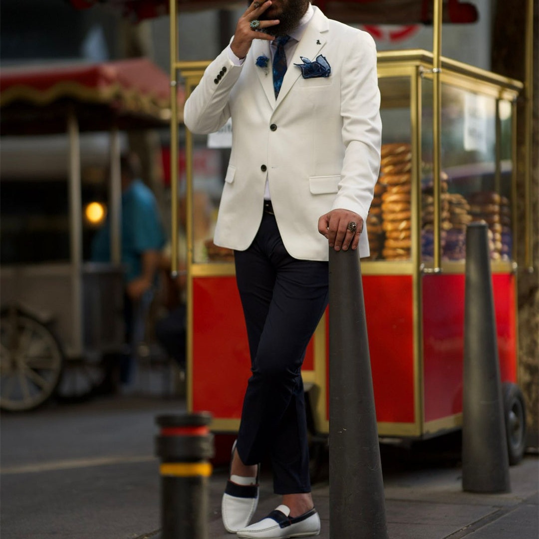 Eleganckie męskie garnitury w  – Men'S Formal Wear Not Suit recenzja i cena