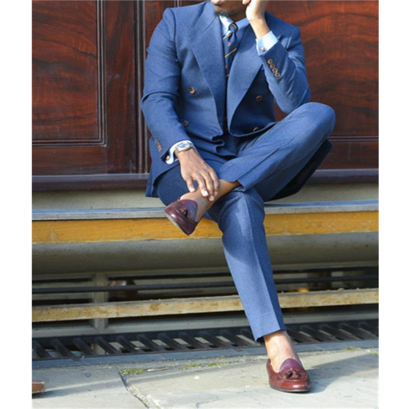 Ciemnoniebieskie formalne męsk – Men Formal Wear Pants recenzja i cena
