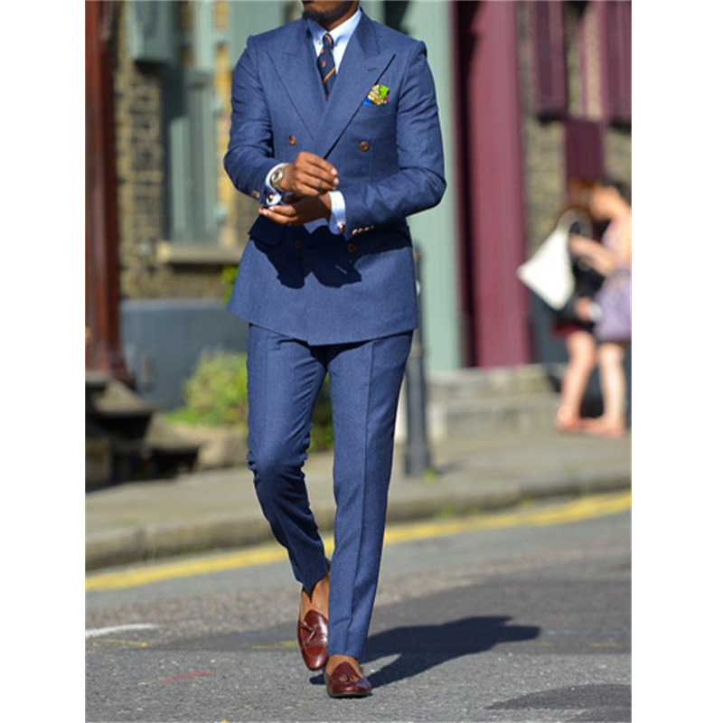 Ciemnoniebieskie formalne męsk – Men Formal Wear Pants recenzja i cena