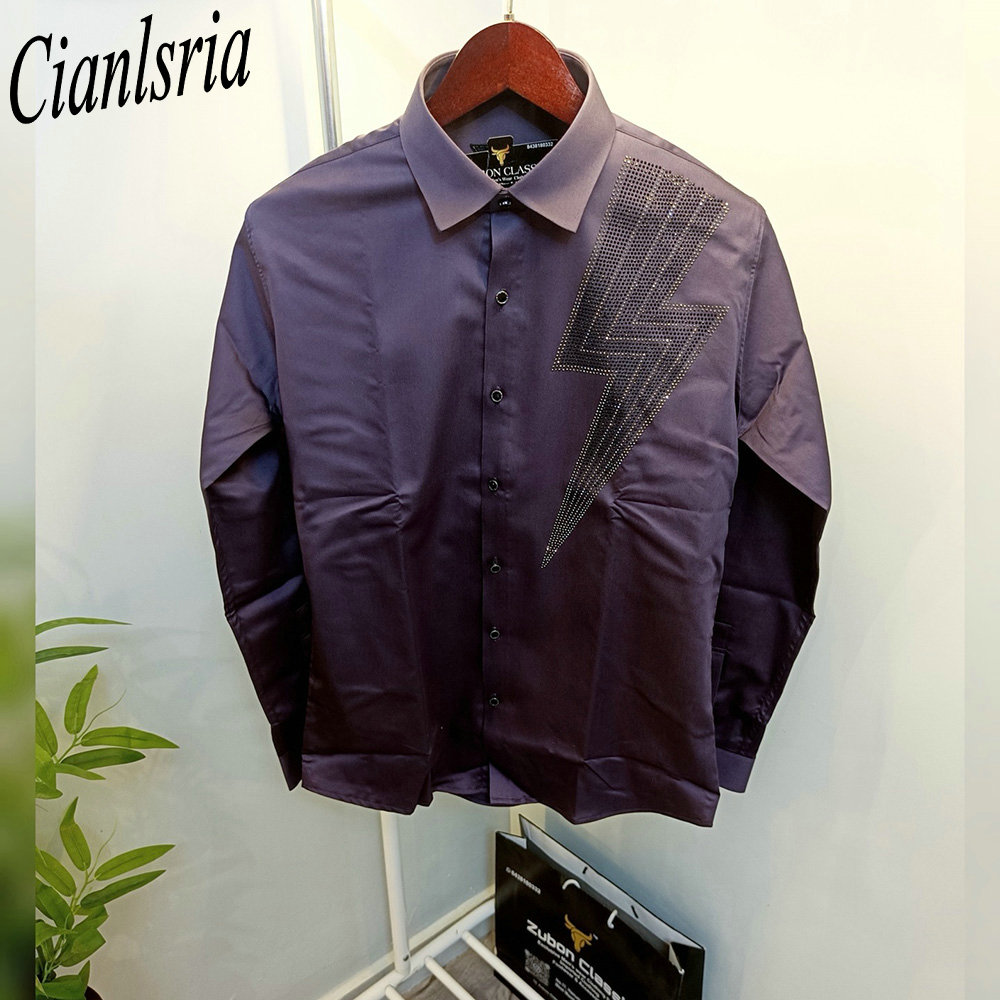Męska luksusowa koszula z dług – Men Formal Party Wear Shirt recenzja i cena