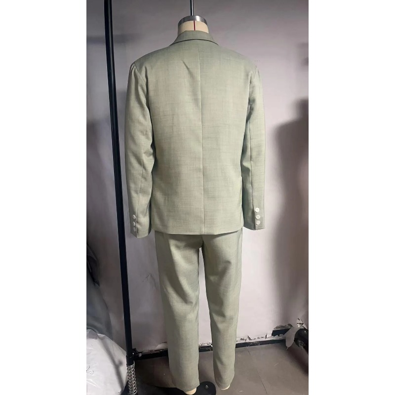 Męski garnitur w jednolitym ko – Men Formal Wear Pants recenzja i cena