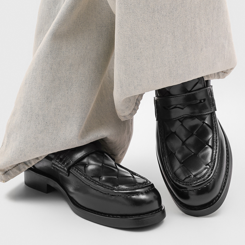 Męskie ręcznie robione tkane m – Formal Men Daily Wear Shoes recenzja i cena