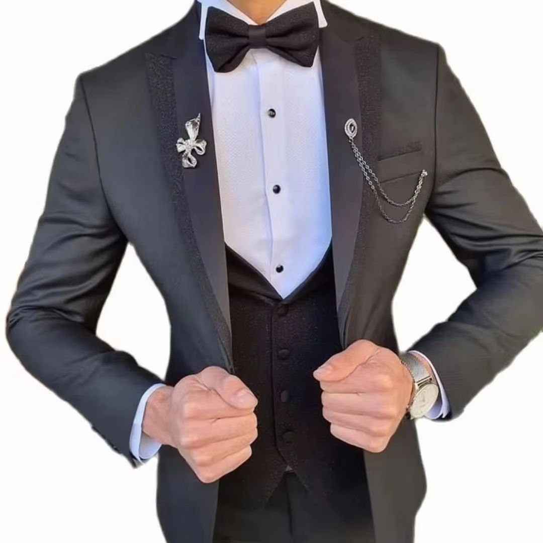 Trzyczęściowy, dopasowany, szy – Men'S Formal Wear Not Suit recenzja i cena
