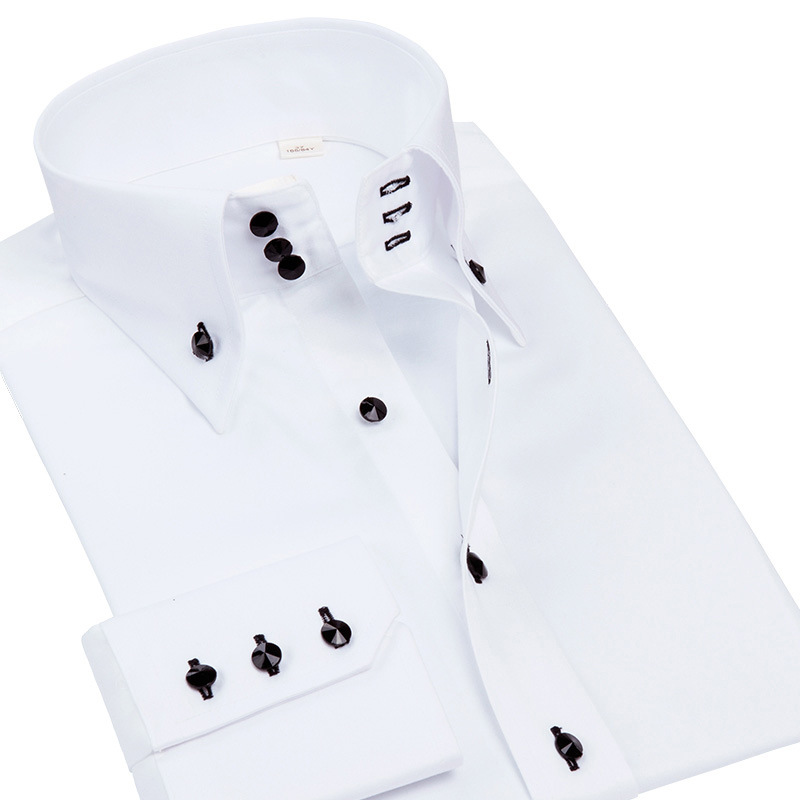 Luksusowa męska koszula slim f – Men Formal Party Wear Shirt recenzja i cena