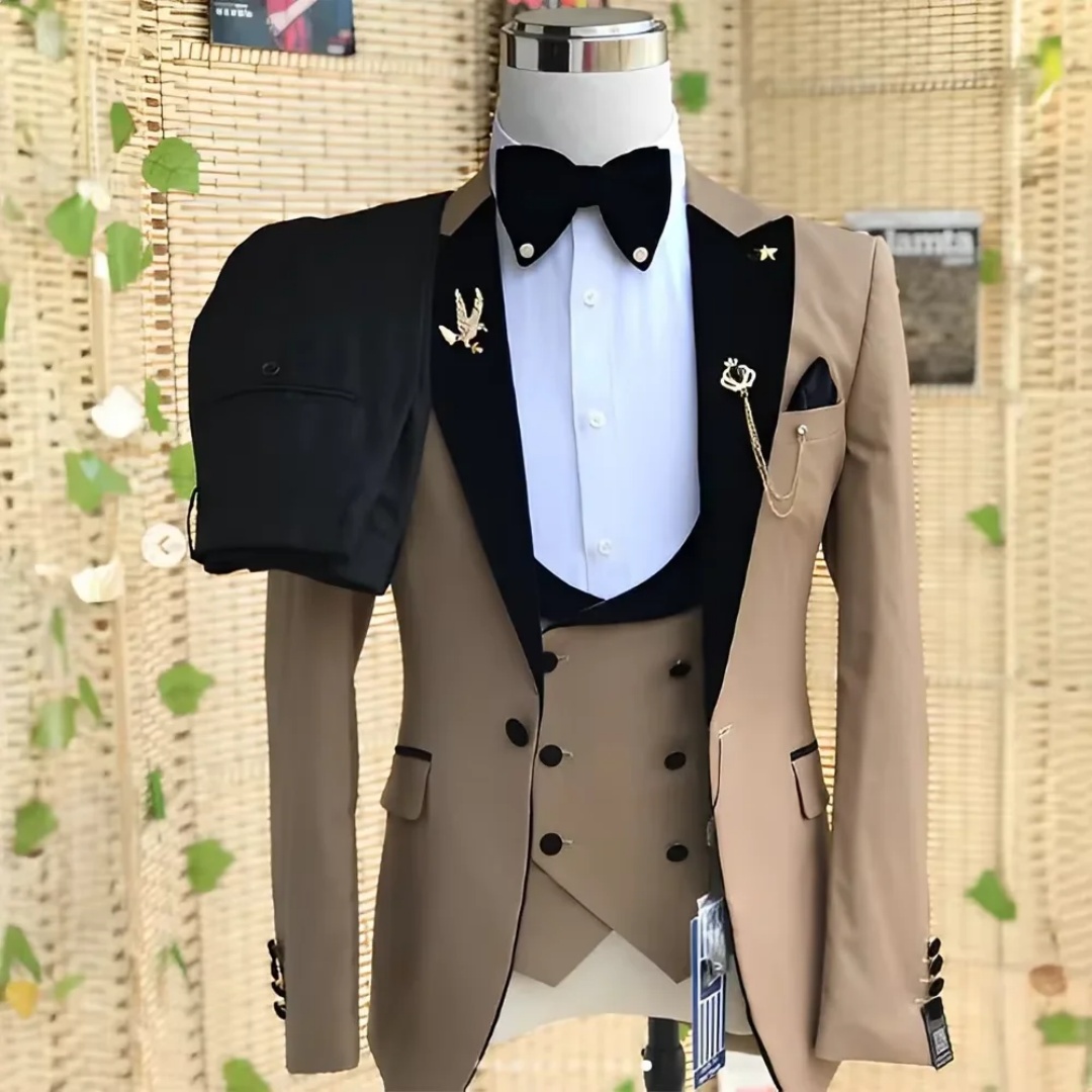 Elegancki 3-częściowy garnitur – Men'S Formal Wear Not Suit recenzja i cena