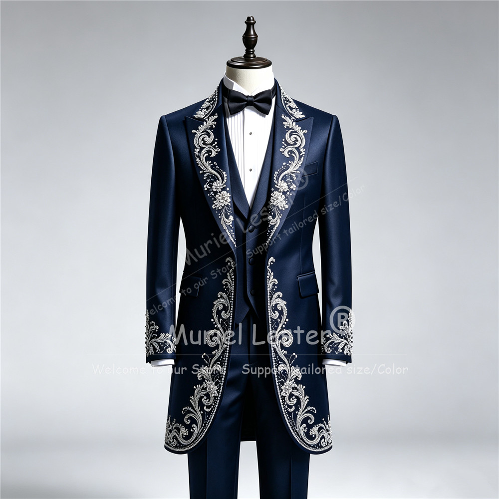 Luksusowe męskie garnitury ślu – Men Formal Wear Pants recenzja i cena